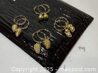 MaxSold Auction: Set of 4 Pairs Beaded Hoop Earrings with Fruit Charms - New Westminster (British Columbia, Canada) SELLER MANAGED Reseller Online Auction - Columbia Street