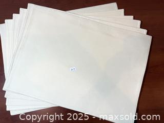 MaxSold Auction: Set of 6 Cream Canvas Placemats – Approx. 13&#34; x 18&#34; .  Placemats only - New Westminster (British Columbia, Canada) SELLER MANAGED Reseller Online Auction - Columbia Street
