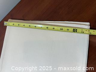 MaxSold Auction: Set of 6 Cream Canvas Placemats – Approx. 13&#34; x 18&#34; .  Placemats only - New Westminster (British Columbia, Canada) SELLER MANAGED Reseller Online Auction - Columbia Street