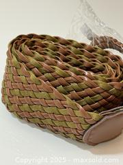 MaxSold Auction: Woven Brown and Olive Stretch Belt with Wrapped Buckle - New Westminster (British Columbia, Canada) SELLER MANAGED Reseller Online Auction - Columbia Street