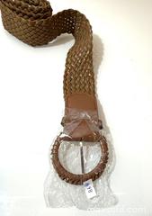 MaxSold Auction: Woven Brown and Olive Stretch Belt with Wrapped Buckle - New Westminster (British Columbia, Canada) SELLER MANAGED Reseller Online Auction - Columbia Street