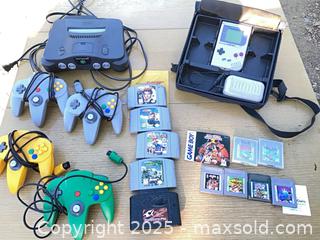 MaxSold Auction: Nintendo GameBoy with Games and Nintendo 64 with Games - Castaic (California, USA) PARTNER MANAGED Estate Sale Online Auction - Hasley Canyon Road