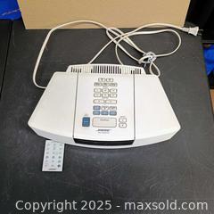MaxSold Auction: BOSE wave Clock radio CD player w/Remote tested and working with remote - Waterford (New Jersey, USA) SELLER MANAGED Downsizing Online Auction - Chew Road