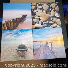 MaxSold Auction: Lot of 4 11x12 canvas art  - Waterford (New Jersey, USA) SELLER MANAGED Downsizing Online Auction - Chew Road