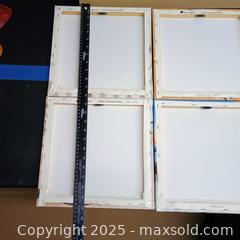 MaxSold Auction: Lot of 4 11x12 canvas art work  - Waterford (New Jersey, USA) SELLER MANAGED Downsizing Online Auction - Chew Road