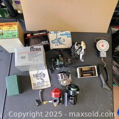 MaxSold Auction: Penn reels lot - Waterford (New Jersey, USA) SELLER MANAGED Downsizing Online Auction - Chew Road