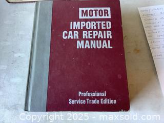 MaxSold Auction: MOTOR Imported Car Repair Manual - Ajax (Ontario, Canada) SELLER MANAGED Reseller Online Auction - Pickering Beach Road