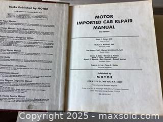 MaxSold Auction: MOTOR Imported Car Repair Manual - Ajax (Ontario, Canada) SELLER MANAGED Reseller Online Auction - Pickering Beach Road