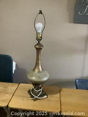 MaxSold Auction: Tall Vintage Glass Lamp from 70’s - Ajax (Ontario, Canada) SELLER MANAGED Reseller Online Auction - Pickering Beach Road