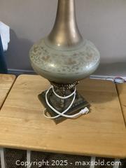 MaxSold Auction: Tall Vintage Glass Lamp from 70’s - Ajax (Ontario, Canada) SELLER MANAGED Reseller Online Auction - Pickering Beach Road