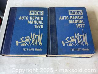MaxSold Auction: Two (2) Motor Repair Manuals - 1977 &#38; 1978  - Ajax (Ontario, Canada) SELLER MANAGED Reseller Online Auction - Pickering Beach Road