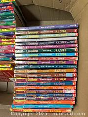 MaxSold Auction: Goosebumps Lot by R. L. Stine – 43 Scholastic Paperbacks - Cobourg (Ontario, Canada) SELLER MANAGED Estate Sale Online Auction -  King Street East
