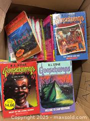 MaxSold Auction: Goosebumps Lot by R. L. Stine – 43 Scholastic Paperbacks - Cobourg (Ontario, Canada) SELLER MANAGED Estate Sale Online Auction -  King Street East