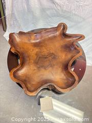 MaxSold Auction: Hand-Carved Burl Wood Serving Bowl / Centerpiece Tray - Cobourg (Ontario, Canada) SELLER MANAGED Estate Sale Online Auction -  King Street East