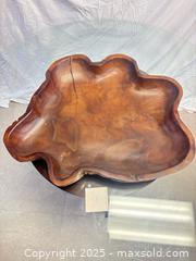 MaxSold Auction: Large Carved Burl Wood Decorative Bowl - Cobourg (Ontario, Canada) SELLER MANAGED Estate Sale Online Auction -  King Street East
