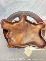 MaxSold Auction: Live-Edge Root Wood Bowl, Solid Hardwood, Natural Oil Finish - Cobourg (Ontario, Canada) SELLER MANAGED Estate Sale Online Auction -  King Street East