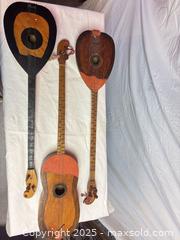 MaxSold Auction: Lot of 3 Wooden Stringed Folk Instruments - Cobourg (Ontario, Canada) SELLER MANAGED Estate Sale Online Auction -  King Street East