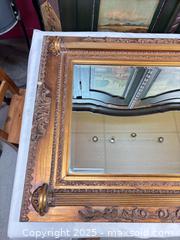 MaxSold Auction: Ornate Gilded Wood Wall Mirror — Rococo/Baroque Frame - Cobourg (Ontario, Canada) SELLER MANAGED Estate Sale Online Auction -  King Street East