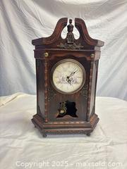 MaxSold Auction: Victorian-Style Wood Mantel Shelf Clock with Metal Accents - Cobourg (Ontario, Canada) SELLER MANAGED Estate Sale Online Auction -  King Street East