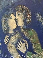 MaxSold Auction: Vintage Lovers With Half Moon by Marc Chagall Framed Art  - Menlo Park (California, USA) SELLER MANAGED Estate Sale Online Auction - Sharon Park Drive (CONDO)