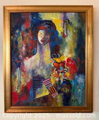 MaxSold Auction: Vintage Sylvia Ziontz Original Oil Painting Abstract Portrait 29 x 34” - Menlo Park (California, USA) SELLER MANAGED Estate Sale Online Auction - Sharon Park Drive (CONDO)