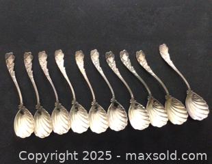 MaxSold Auction: 10 Sterling Tea Coffee Spoons - Aurora (Ontario, Canada) PARTNER MANAGED Downsizing Online Auction - Murray Drive