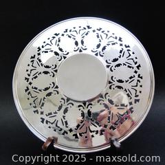 MaxSold Auction: Antique Canadian Sterling Silver Reticulated 7.5 Inch Plate  - Aurora (Ontario, Canada) PARTNER MANAGED Downsizing Online Auction - Murray Drive