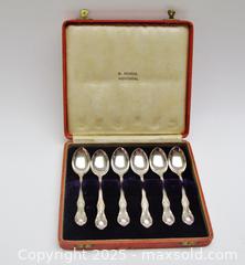 MaxSold Auction: Boxed Sterling Silver &#39;Wild Rose&#39; Demitasse Spoons  - Aurora (Ontario, Canada) PARTNER MANAGED Downsizing Online Auction - Murray Drive