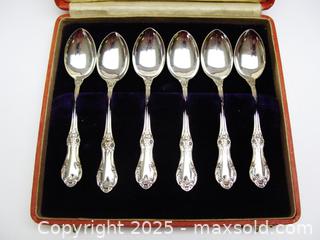 MaxSold Auction: Boxed Sterling Silver &#39;Wild Rose&#39; Demitasse Spoons  - Aurora (Ontario, Canada) PARTNER MANAGED Downsizing Online Auction - Murray Drive