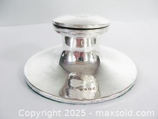 MaxSold Auction: Edwardian Hallmarked 1910 Sterling Silver Capstan Inkwell - Aurora (Ontario, Canada) PARTNER MANAGED Downsizing Online Auction - Murray Drive