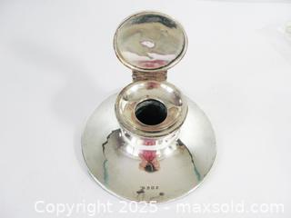 MaxSold Auction: Edwardian Hallmarked 1910 Sterling Silver Capstan Inkwell - Aurora (Ontario, Canada) PARTNER MANAGED Downsizing Online Auction - Murray Drive