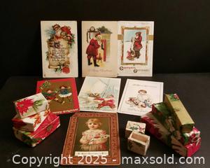 MaxSold Auction: Lot of Antique Christmas Post Cards &#38; Boxes - Aurora (Ontario, Canada) PARTNER MANAGED Downsizing Online Auction - Murray Drive