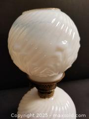 MaxSold Auction: Miniature Milk Glass Gone with Wind lamp - Aurora (Ontario, Canada) PARTNER MANAGED Downsizing Online Auction - Murray Drive