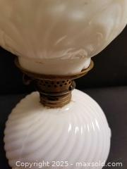 MaxSold Auction: Miniature Milk Glass Gone with Wind lamp - Aurora (Ontario, Canada) PARTNER MANAGED Downsizing Online Auction - Murray Drive