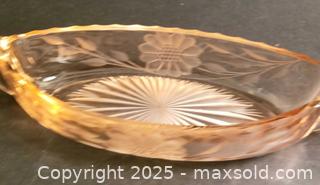 MaxSold Auction: Pink Cornflower Canoe Shaped Candy Dish - Aurora (Ontario, Canada) PARTNER MANAGED Downsizing Online Auction - Murray Drive