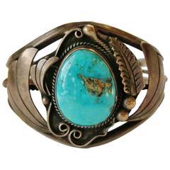 MaxSold Auction: Signed Al Joe Native American Sterling Silver Turquoise Cuff Bracelet - Aurora (Ontario, Canada) PARTNER MANAGED Downsizing Online Auction - Murray Drive