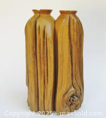 MaxSold Auction: Signed George Burt Hand Crafted Wooden Dried Flower Vase  - Aurora (Ontario, Canada) PARTNER MANAGED Downsizing Online Auction - Murray Drive