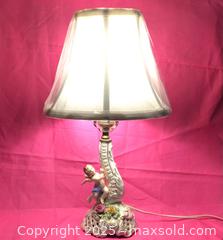 MaxSold Auction: Small Dresden Table Lamp  - Aurora (Ontario, Canada) PARTNER MANAGED Downsizing Online Auction - Murray Drive