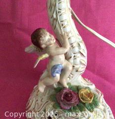 MaxSold Auction: Small Dresden Table Lamp  - Aurora (Ontario, Canada) PARTNER MANAGED Downsizing Online Auction - Murray Drive