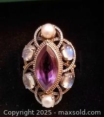 MaxSold Auction: Sterling Silver and Amethyst Ring - Aurora (Ontario, Canada) PARTNER MANAGED Downsizing Online Auction - Murray Drive