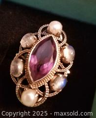 MaxSold Auction: Sterling Silver and Amethyst Ring - Aurora (Ontario, Canada) PARTNER MANAGED Downsizing Online Auction - Murray Drive