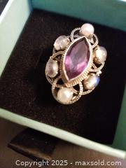 MaxSold Auction: Sterling Silver and Amethyst Ring - Aurora (Ontario, Canada) PARTNER MANAGED Downsizing Online Auction - Murray Drive