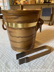 MaxSold Auction: Vintage MCM Ice Bucket &#38; Tongs - Ottawa (Ontario, Canada) SELLER MANAGED Downsizing Online Auction -  Grove Avenue