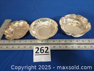 MaxSold Auction: Three sterling silver bowls - Schuylkill Township (Pennsylvania, USA) SELLER MANAGED Charity/Fundraising Online Auction - Valley Forge Road