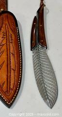 MaxSold Auction: Unique Vintage Feather Blade Cutter in Leather Sheath  - Toronto (Ontario, Canada) PARTNER MANAGED Downsizing Online Auction - Scarborough Road