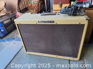 MaxSold Auction: Peavy classic 50 guitar amplifier and reverb switch - Upper Moreland Township (Pennsylvania, USA) SELLER MANAGED Online Auction - Davisville Road