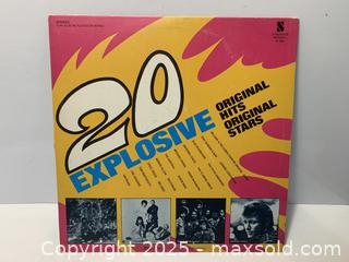 MaxSold Auction: 20 Explosive Original Hits, Original Stars - Vinyl LP - TC200 - New Westminster (British Columbia, Canada) SELLER MANAGED Reseller Online Auction - Canfor Avenue