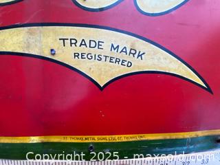 MaxSold Auction: 1929 Drink Coca-Cola metal tin sign Refresh Yourself - barn find - Kingston (Ontario, Canada) SELLER MANAGED Estate Sale Online Auction - Monterey Court
