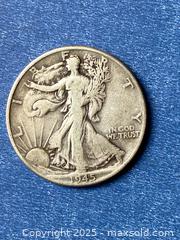 MaxSold Auction: 1945 Walking Lady Liberty 1/2 dollar half US Coin 90% Silver - Kingston (Ontario, Canada) SELLER MANAGED Estate Sale Online Auction - Monterey Court