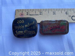 MaxSold Auction: A pair of very small tins, one for Steel Needles and the other for lip balm - Kingston (Ontario, Canada) SELLER MANAGED Estate Sale Online Auction - Monterey Court
